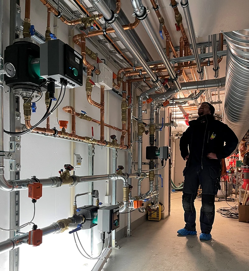 Etterkontroll av varmesentral